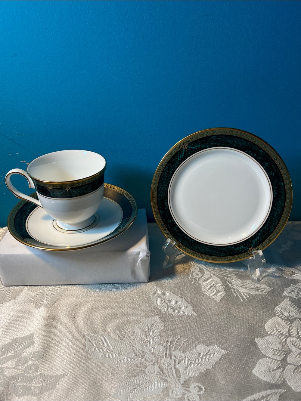 Lenox Classic Edition Trio Set - Cup Saucer and Bread and Butter